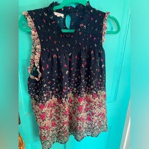 Floral Boho Sleeveless Tank Light